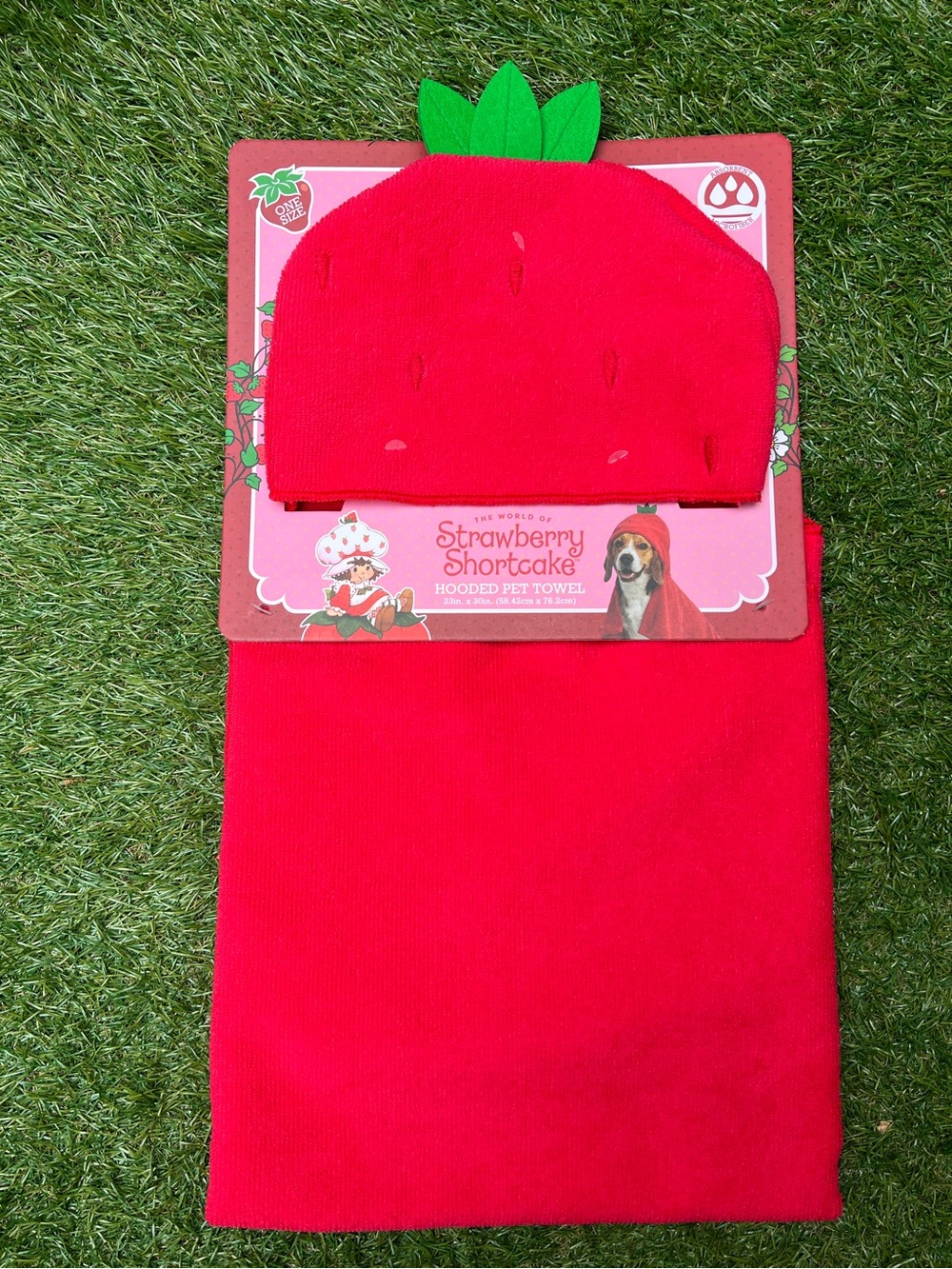 Strawberry Shortcake Hooded Pet Towel